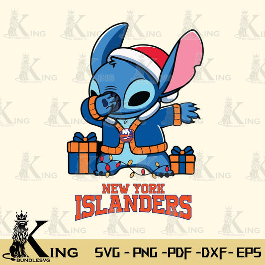 New York Islanders Stitch Merry Christmas Svg Eps Dxf Png File, Digital Download