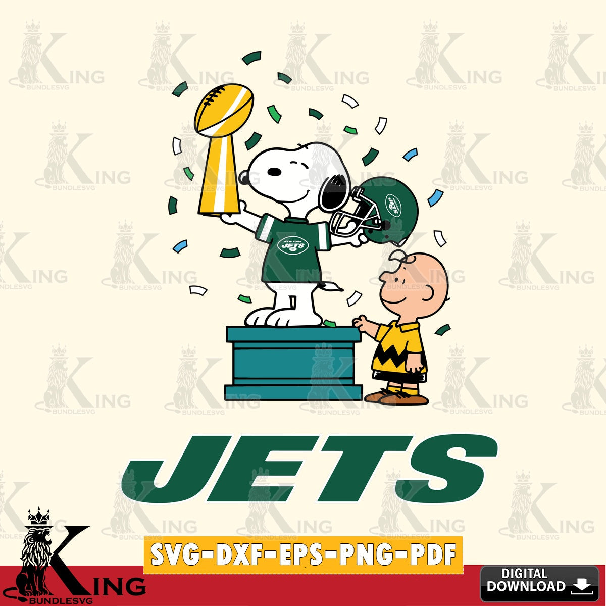 New York Jets Peanuts Winner Cricut file , Cut file  , Digital Download , PDF File , Instant Download
