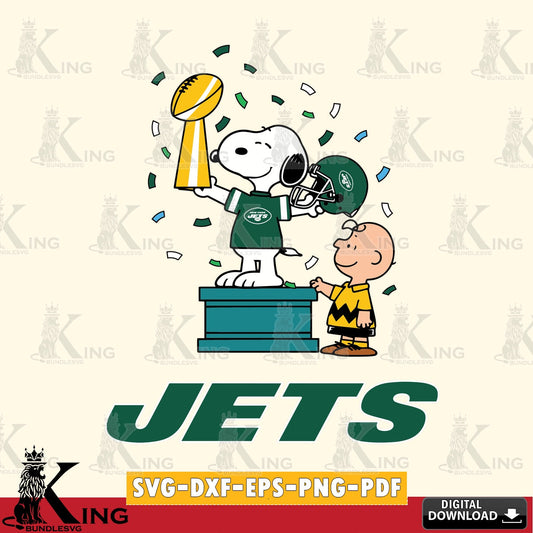 New York Jets Peanuts Winner Cricut file , Cut file  , Digital Download , PDF File , Instant Download