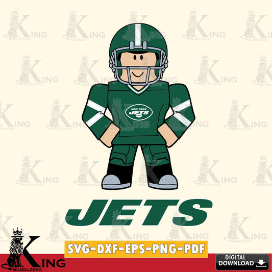 New York Jets Roblox Cool Football SVG file , Cricut, NFL  File cut , Digital Download , PDF File