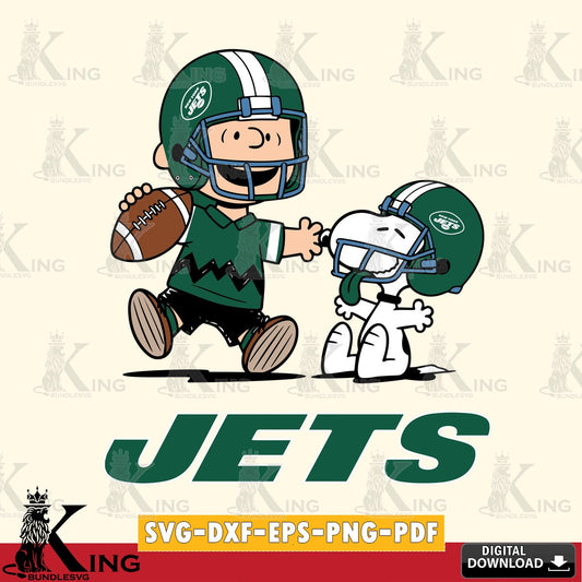 New York Jets Snoopy and Peanut Fun Cricut file , Cut file  , Digital Download , PDF File , Instant Download