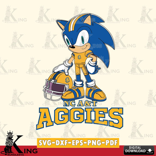 North Carolina A&T Sonic Player Football SVG file, Vector , Digital Download , PDF File , Instant Download