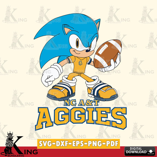 North Carolina A&T Sonic Rugby SVG file, Vector , Digital Download , PDF File , Instant Download