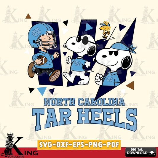 North Carolina Tar Heels Peanuts Joe Cool SVG, Cricut, Cut file  , Digital Download , Instant Download, Peanuts svg, NCAA svg, Football svg, Sport svg