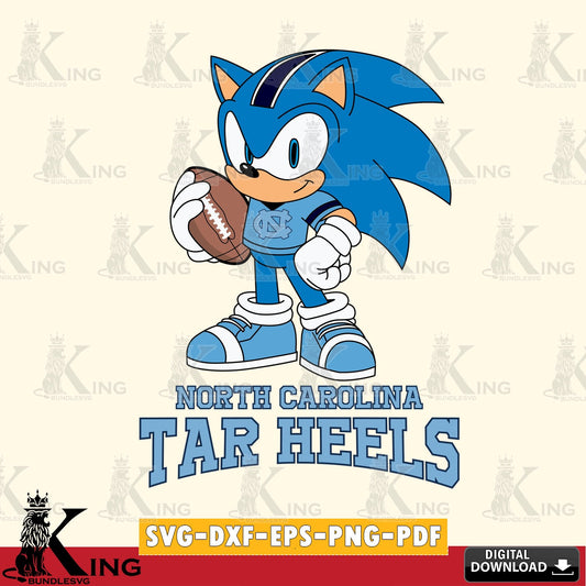 Digital download featuring North Carolina Tar Heels Sonic Game Day Ready, high-quality vector for DIY scrapbooking and home decor