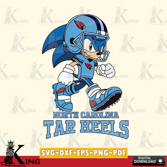 North Carolina Tar Heels Sonic Ready Football SVG file, Vector , Digital Download , PDF File , Instant Download