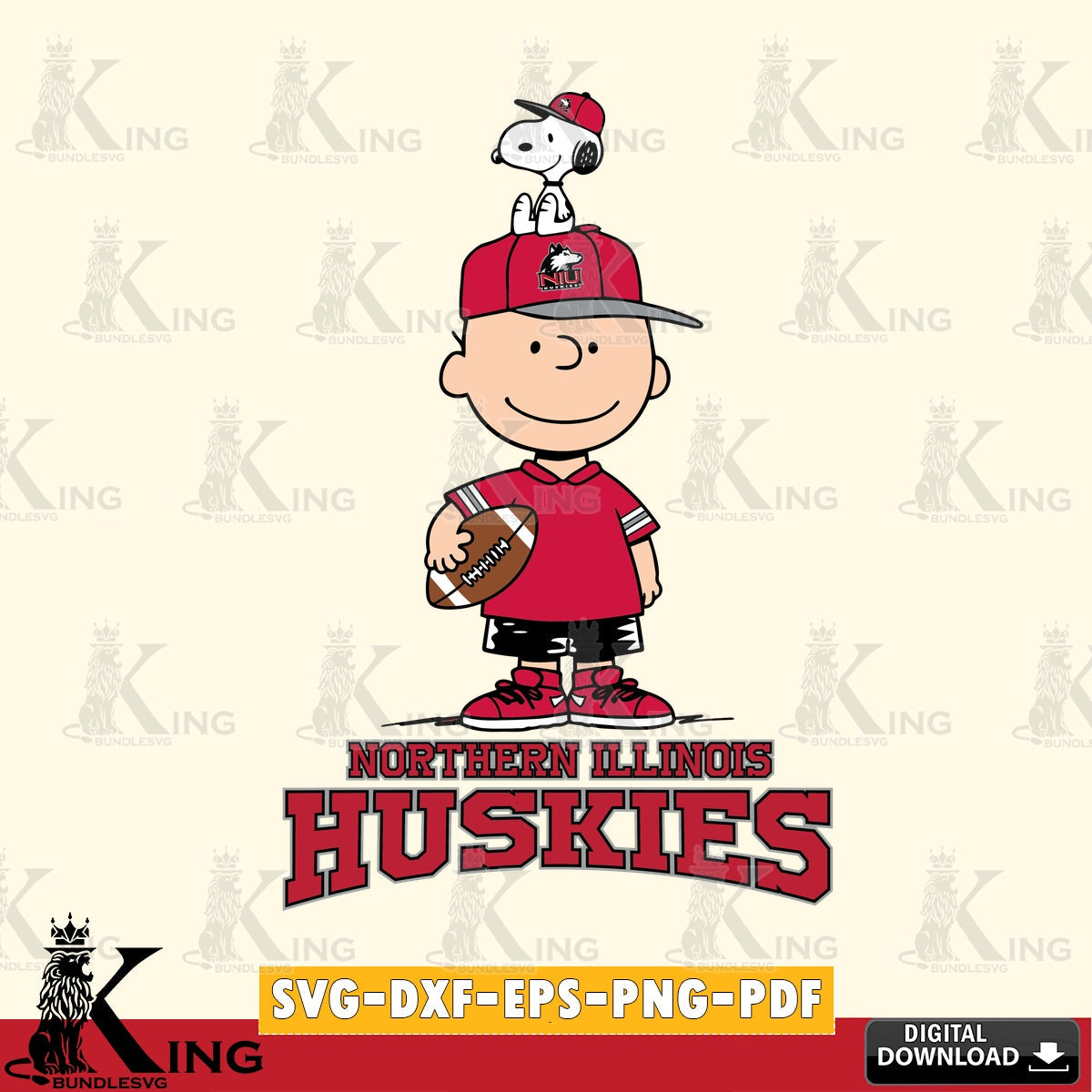 Northern Illinois Huskies Peanuts Football Rugby SVG, Cricut, Cut file  , Digital Download , Instant Download, Peanuts svg, NCAA svg, Football svg, Sport svg