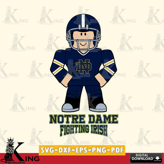 Notre Dame Fighting Irish Roblox Cool Football SVG file , NCAA Cricut,  File cut , Digital Download , PDF File