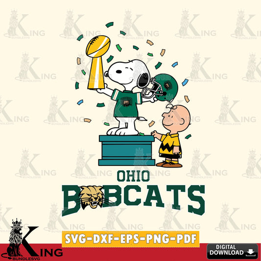 Ohio Bobcats Peanuts Winner SVG, Cricut, Cut file  , Digital Download , Instant Download, Peanuts svg, NCAA svg, Football svg, Sport svg