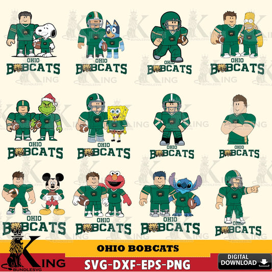 Ohio Bobcats Roblox With Friends football NCAA Bundle SVG file , NCAA Cricut,  File cut , Digital Download , PDF File