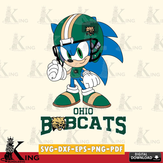 Ohio Bobcats Sonic Football Mascot SVG file, Vector , Digital Download , PDF File , Instant Download