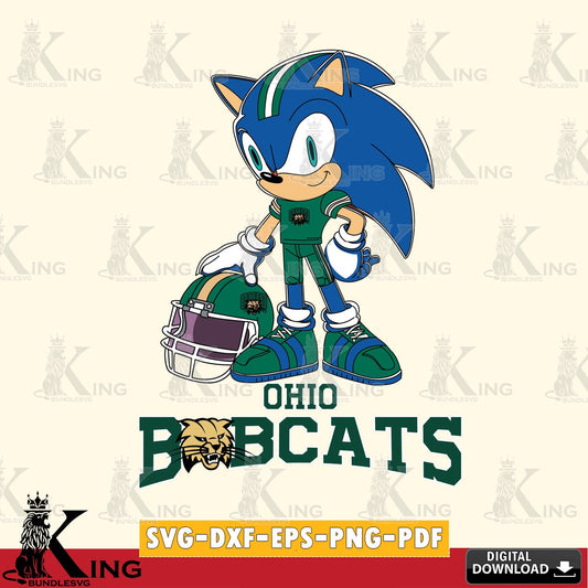 Ohio Bobcats Sonic Player Football SVG file, Vector , Digital Download , PDF File , Instant Download