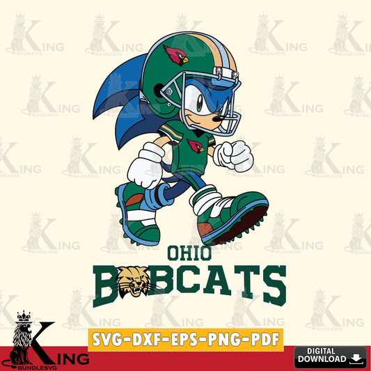 Ohio Bobcats Sonic Ready Football SVG file, Vector , Digital Download , PDF File , Instant Download