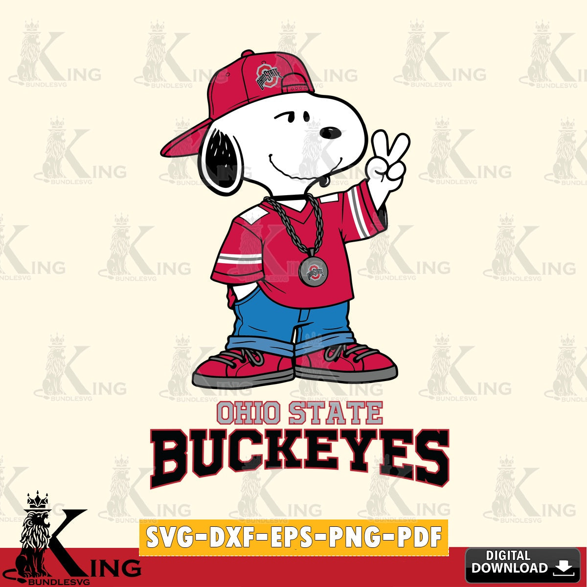 Ohio State Buckeyes Snoopy Say hi SVG, Cricut, Cut file  , Digital Download , Instant Download, Peanuts svg, NCAA svg, Football svg, Sport svg