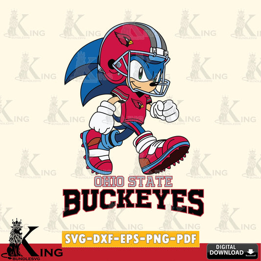 Ohio State Buckeyes Sonic Ready Football SVG file, Vector , Digital Download , PDF File , Instant Download
