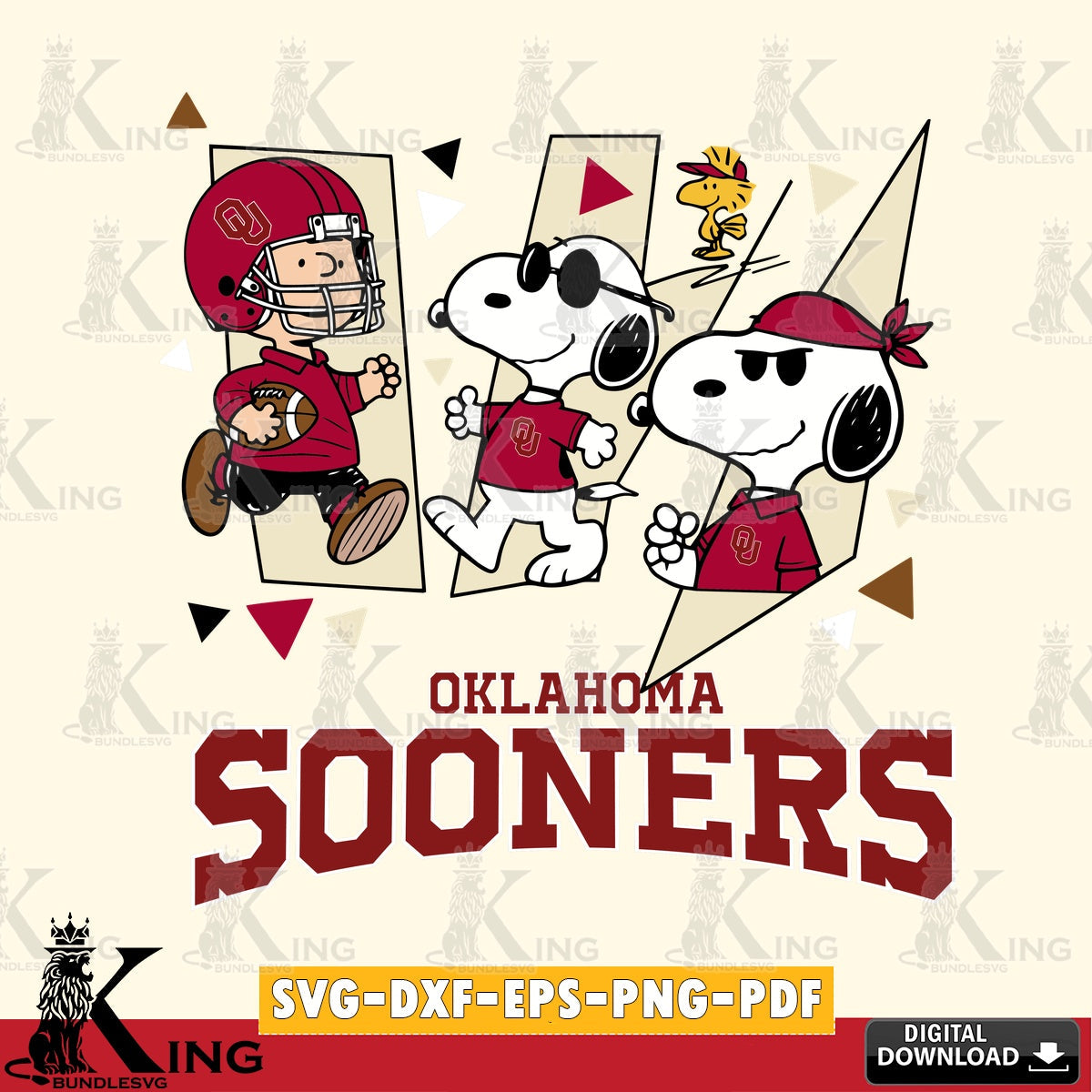 Oklahoma Sooners Peanuts Joe Cool SVG, Cricut, Cut file  , Digital Download , Instant Download, Peanuts svg, NCAA svg, Football svg, Sport svg