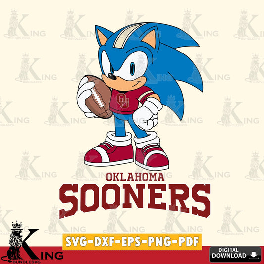 Oklahoma Sooners Sonic Game Day Ready SVG file, Vector , Digital Download , PDF File , Instant Download