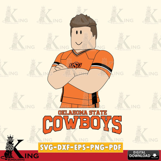 Oklahoma State Cowboys Roblox Football SVG file , NCAA Cricut,  File cut , Digital Download , PDF File
