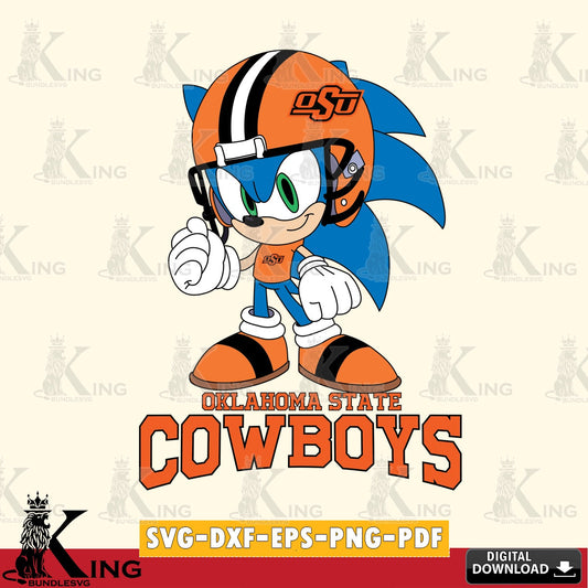 Oklahoma State Cowboys Sonic Football Mascot SVG file, Vector , Digital Download , PDF File , Instant Download