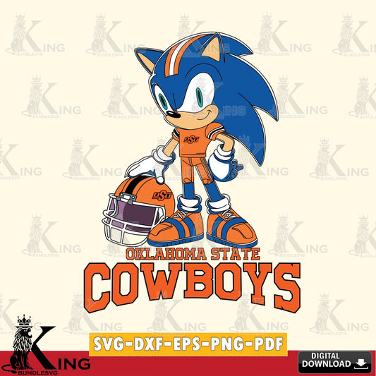 Oklahoma State Cowboys Sonic Player Football SVG file, Vector , Digital Download , PDF File , Instant Download