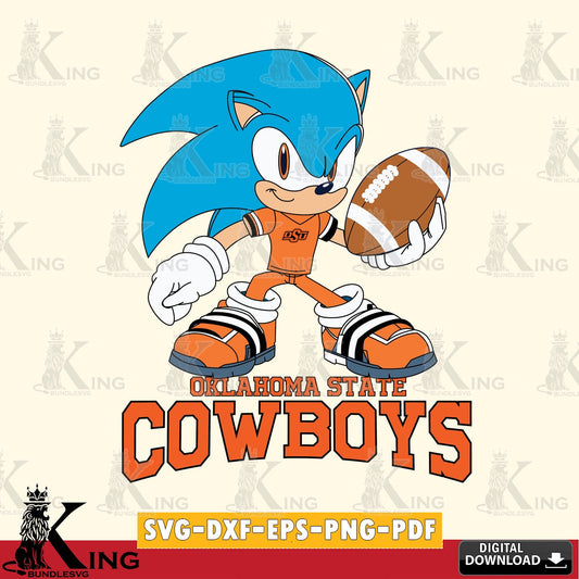 Oklahoma State Cowboys Sonic Rugby SVG file, Vector , Digital Download , PDF File , Instant Download