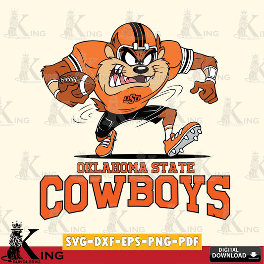 Oklahoma State Cowboys Taz Football Helmet SVG file, Cut file  , Digital Download , Instant Download, Taz svg, NCAA svg