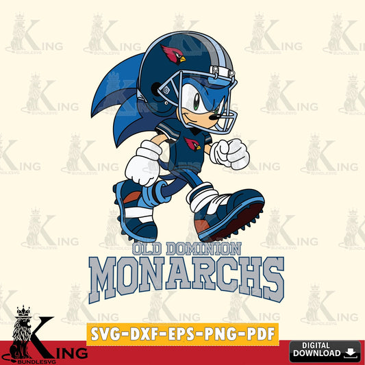 Old Dominion Monarchs Sonic Ready Football SVG file, Vector , Digital Download , PDF File , Instant Download