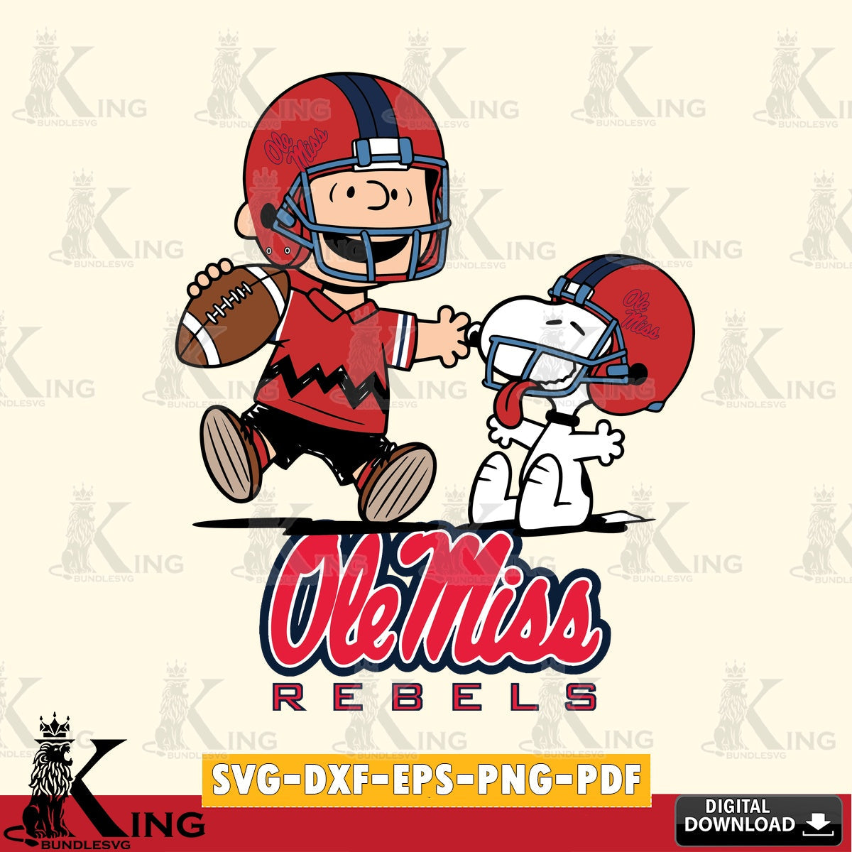 Ole Miss Rebels Snoopy and Peanut Fun SVG, Cricut, Cut file  , Digital Download , Instant Download, Peanuts svg, NCAA svg, Football svg, Sport svg