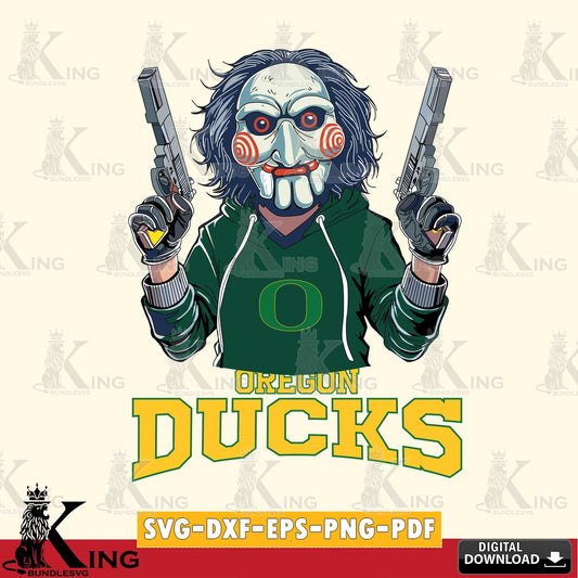 Beautiful illustration of an Oregon Ducks Jigsaw Billy Football NCAA design, digital clipart compatible with laser engraving and