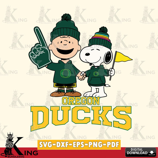 Oregon Ducks Peanuts Fan Gear SVG, Cricut, Cut file  , Digital Download , Instant Download, Peanuts svg, NCAA svg, Football svg, Sport svg