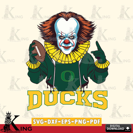 Stylish representation of an Oregon Ducks Pennywise football player, versatile clip art for stickers, decals, and mugs