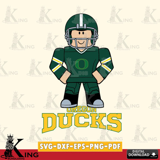 Oregon Ducks Roblox Cool Football SVG file , NCAA Cricut,  File cut , Digital Download , PDF File