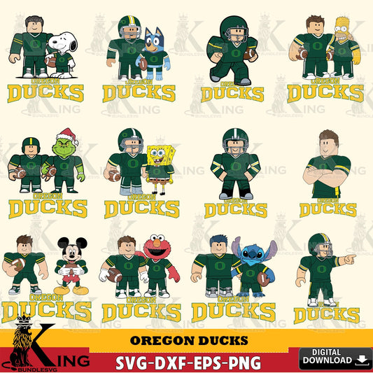 Oregon Ducks Roblox With Friends football NCAA Bundle SVG file , NCAA Cricut,  File cut , Digital Download , PDF File