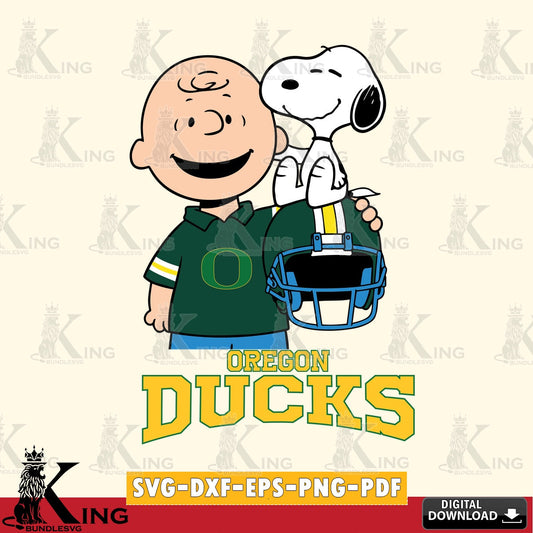 Oregon Ducks Snoopy On Helmet SVG, Cricut, Cut file  , Digital Download , Instant Download, Peanuts svg, NCAA svg, Football svg, Sport svg