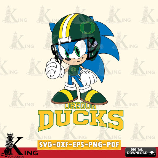 Oregon Ducks Sonic Football Mascot SVG file, Vector , Digital Download , PDF File , Instant Download