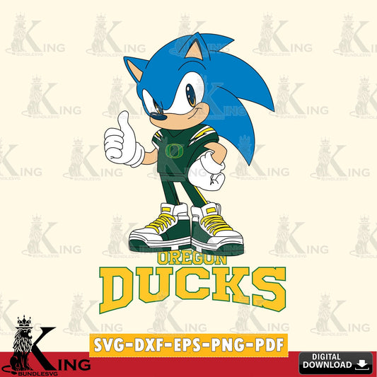 Oregon Ducks Sonic Like Football SVG file, Vector , Digital Download , PDF File , Instant Download