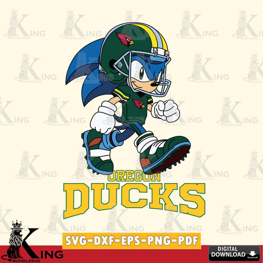 Oregon Ducks Sonic Ready Football SVG file, Vector , Digital Download , PDF File , Instant Download