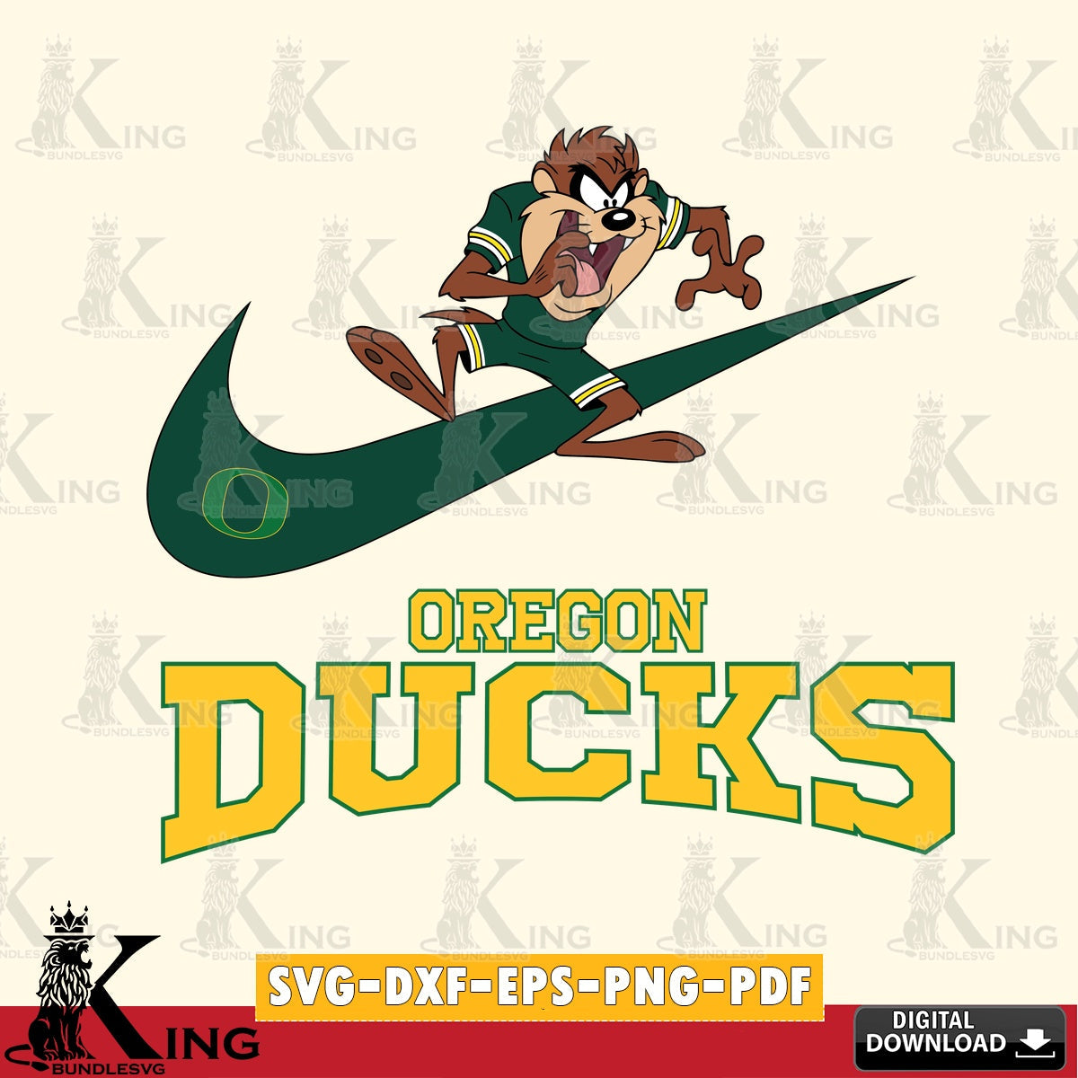 Oregon Ducks Taz Football Nike SVG file, Cut file  , Digital Download , Instant Download, Taz svg, NCAA svg
