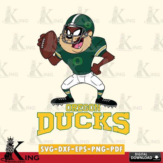 Oregon Ducks Taz Football Player SVG file, Cut file  , Digital Download , Instant Download, Taz svg, NCAA svg