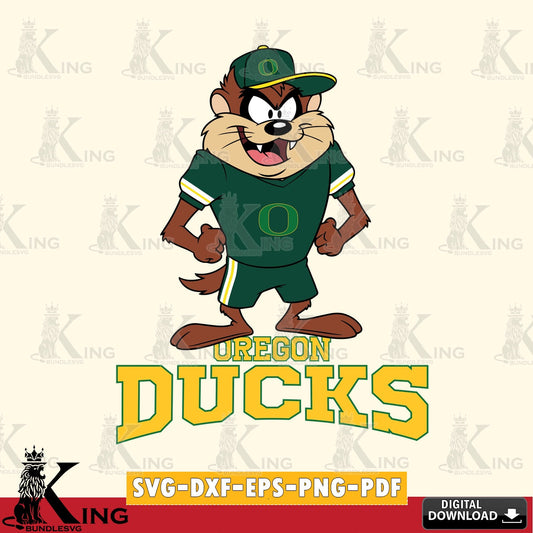 Oregon Ducks Taz Standing Pose SVG file, Cut file  , Digital Download , Instant Download, Taz svg, NCAA svg