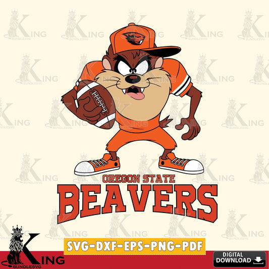 Oregon State Beavers Đồng phục bóng đá Taz SVG file, Cut file  , Digital Download , Instant Download, Taz svg, NCAA svg