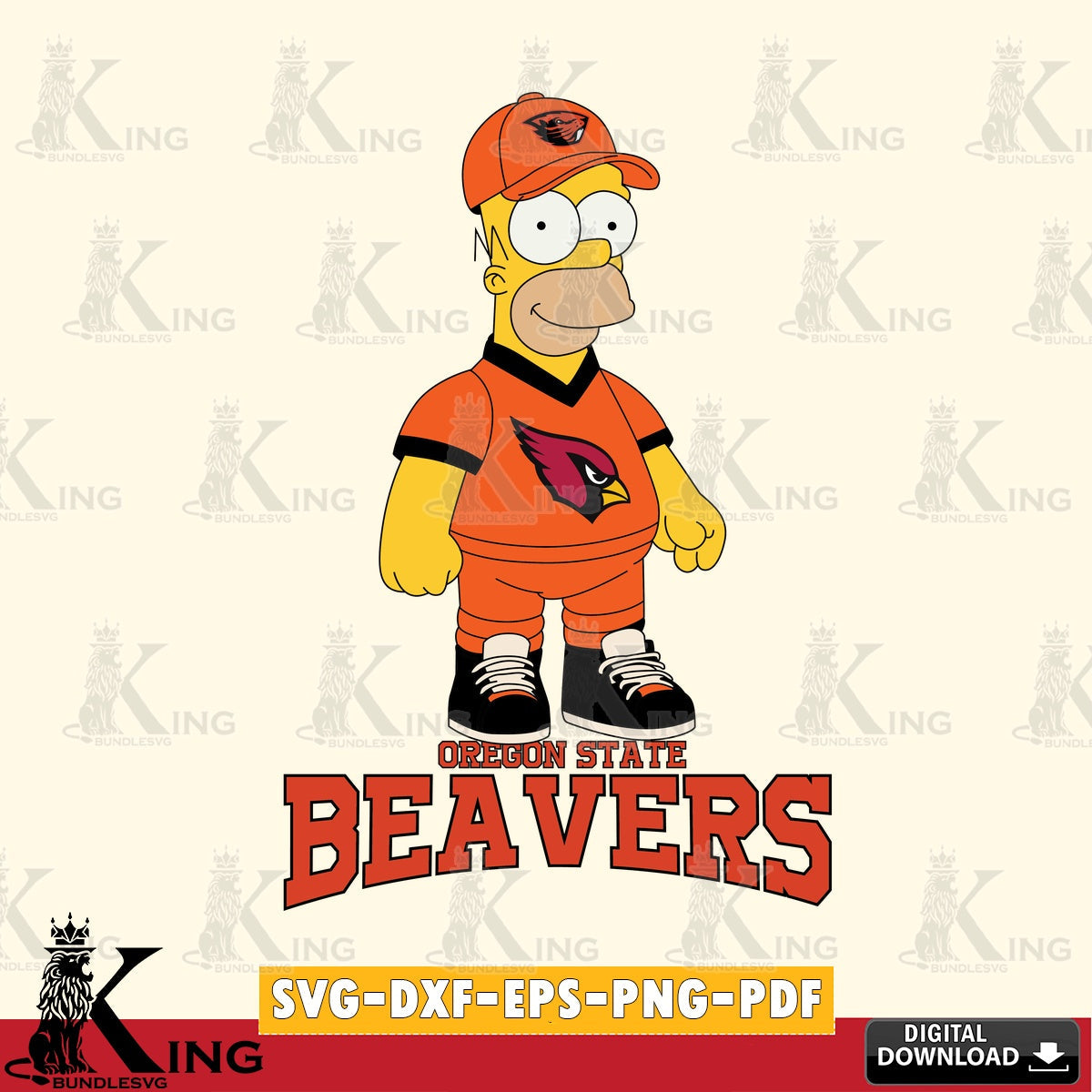 Creative design featuring Oregon State Beavers Homer Simpson football, versatile clip art for stickers, decals, and mugs.