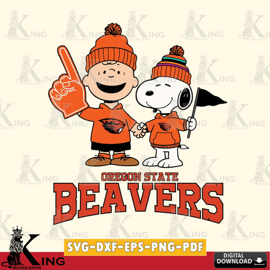 Oregon State Beavers Peanuts Fan Gear SVG, Cricut, Cut file  , Digital Download , Instant Download, Peanuts svg, NCAA svg, Football svg, Sport svg
