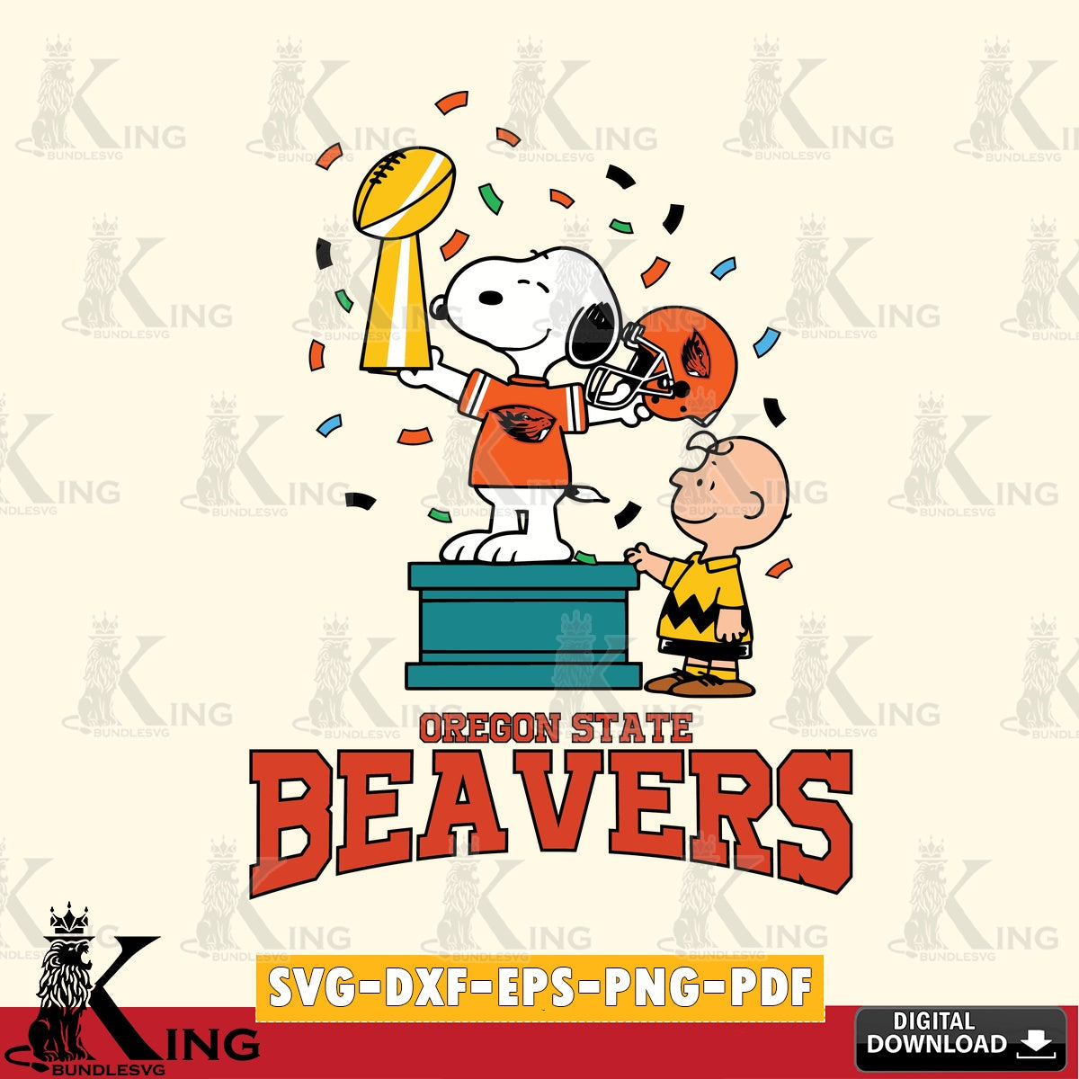 Oregon State Beavers Peanuts Winner SVG, Cricut, Cut file  , Digital Download , Instant Download, Peanuts svg, NCAA svg, Football svg, Sport svg