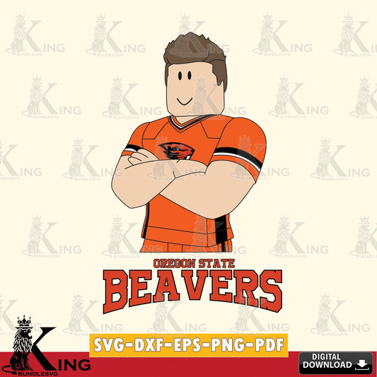 Oregon State Beavers Roblox Football SVG file , NCAA Cricut,  File cut , Digital Download , PDF File