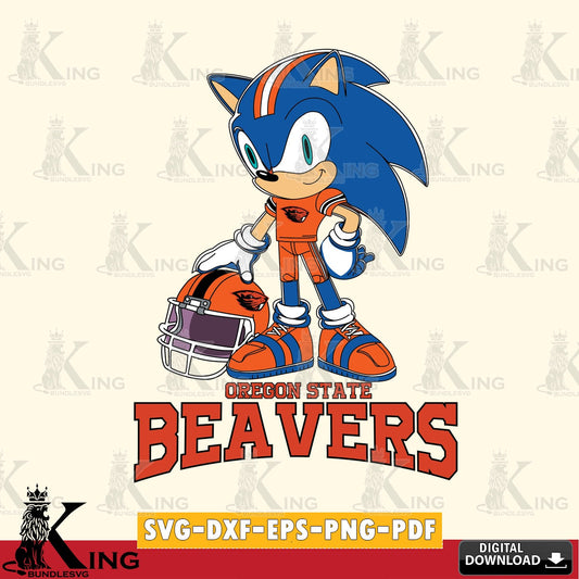 Oregon State Beavers Sonic Player Football SVG file, Vector , Digital Download , PDF File , Instant Download