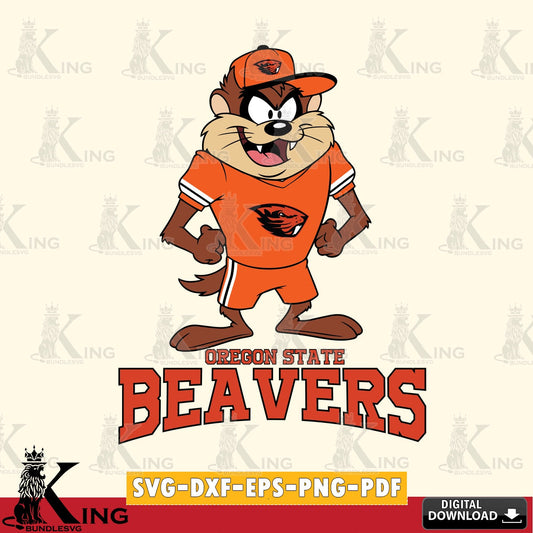 Oregon State Beavers Taz Standing Pose SVG file, Cut file  , Digital Download , Instant Download, Taz svg, NCAA svg