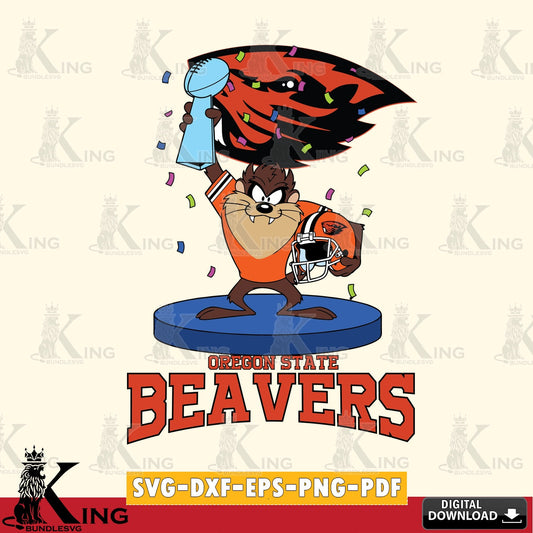 Oregon State Beavers Taz Trophy Podium SVG file, Cut file  , Digital Download , Instant Download, Taz svg, NCAA svg