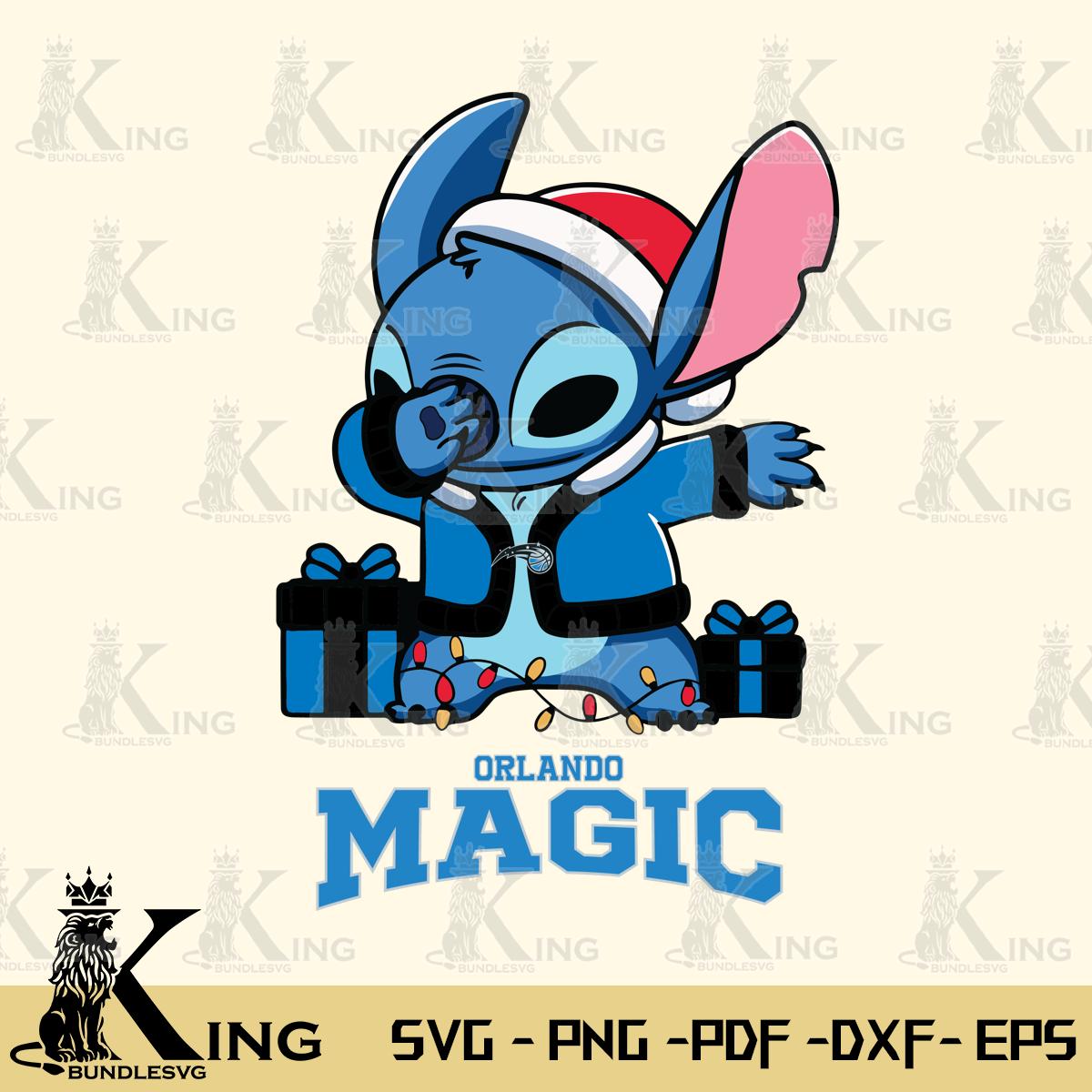 Orlando Magic Stitch Merry Christmas Svg Eps Dxf Png File, Digital Download