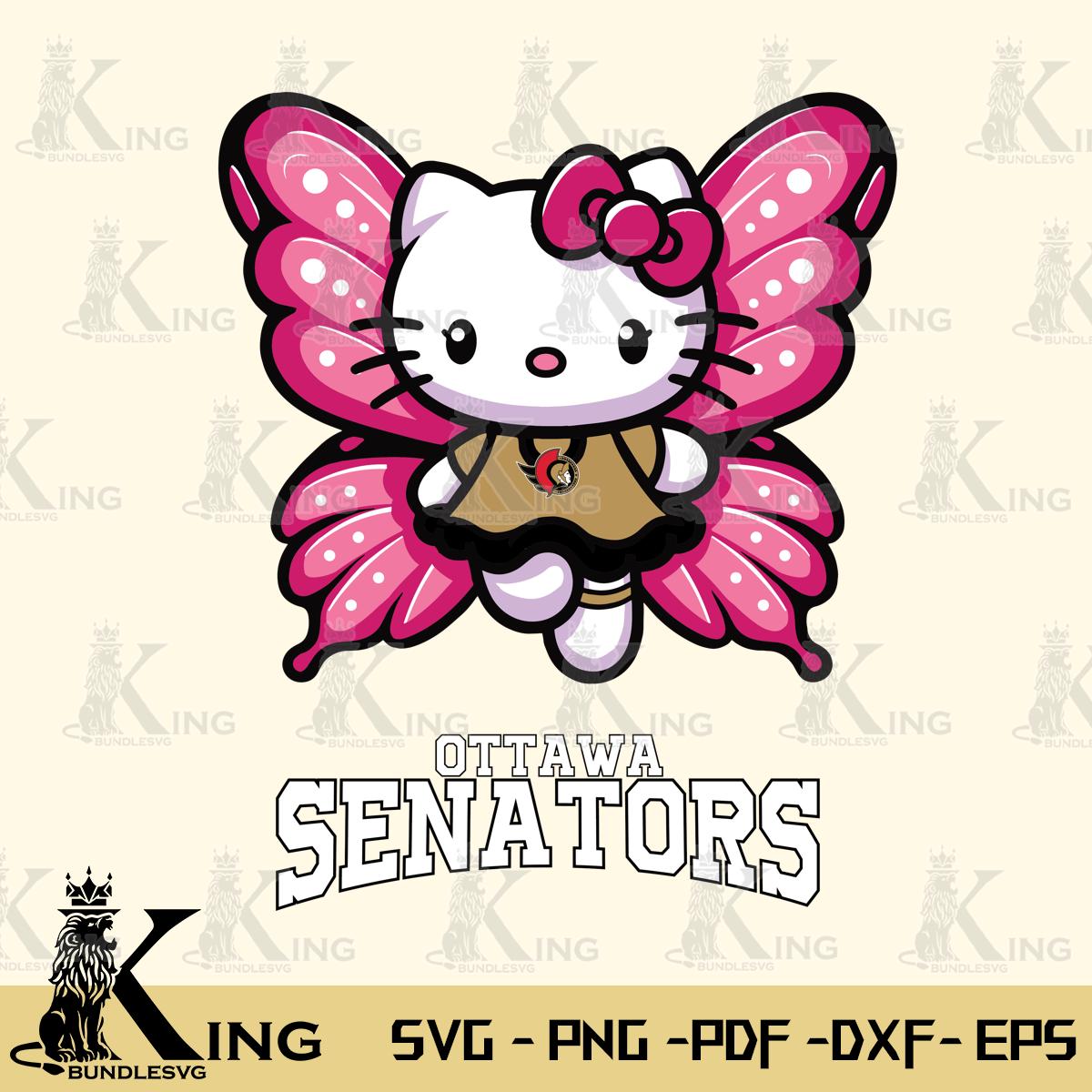 Ottawa Senators Hello Kitty Dreamscape Svg Eps Dxf Png File, Digital Download